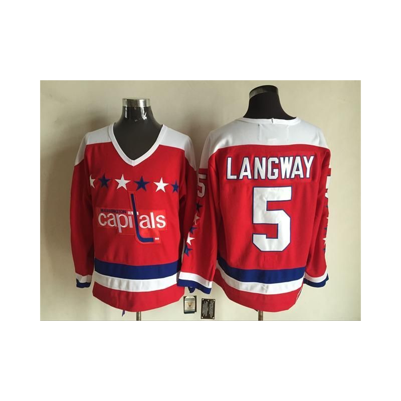 Cheap Rod Langway Capitals Jersey From China Throwback #5