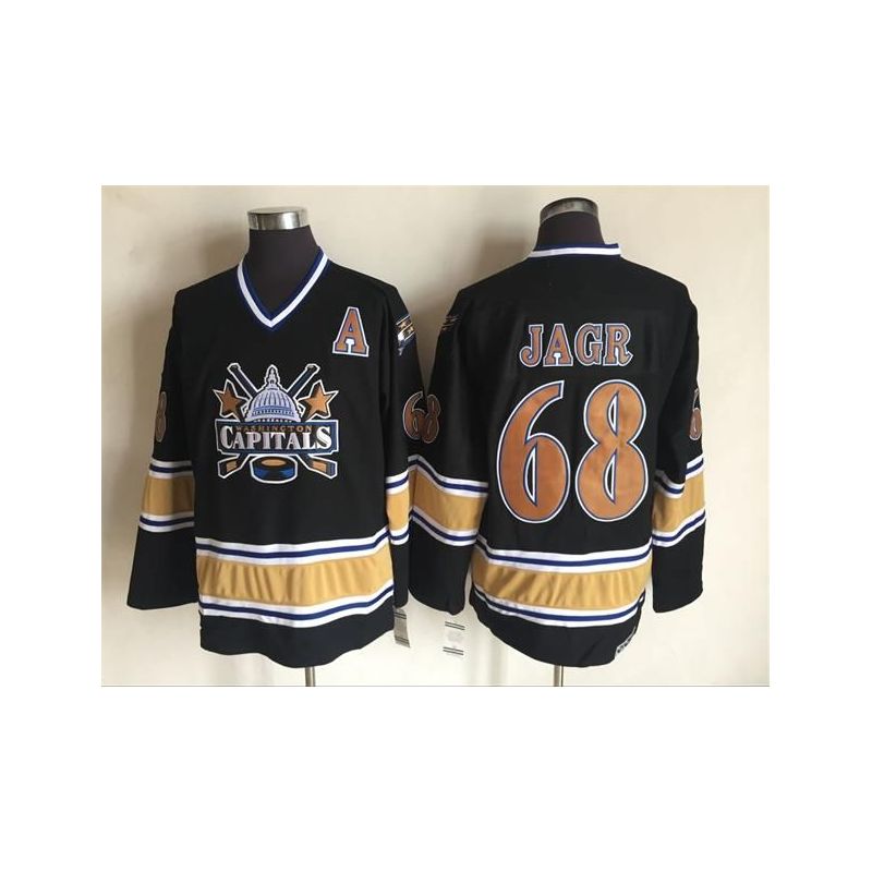 Cheap Jaromir Jagr Capitals Jersey From China Throwback #68