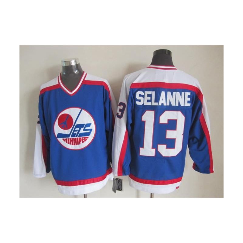 Cheap Teemu Selanne Jets Jersey From China Throwback #13