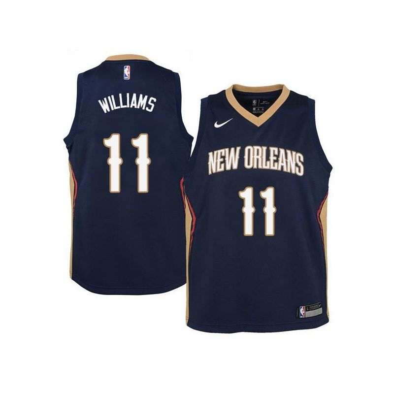 Cheap Shammond Williams Marcus Vinicius Jason Hart David Andersen Jerome Dyson Jrue Holiday Pelicans Jersey From China #11