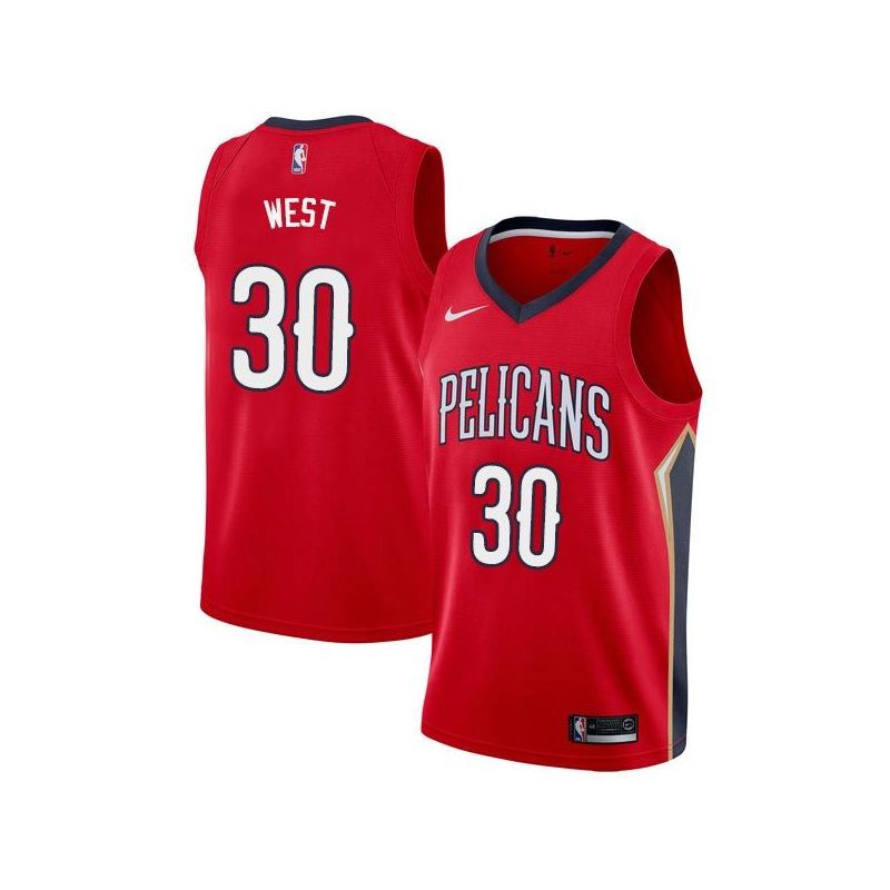 Cheap David West Norris Cole Pelicans Jersey From China #30