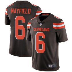 Cheap Baker Mayfield Browns Jersey From China 2018 Draft First Round Pick #6