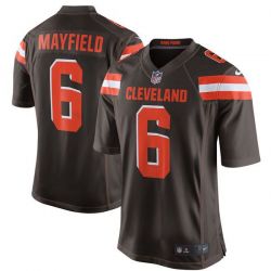 Cheap Baker Mayfield Browns Jersey From China 2018 Draft First Round Pick #6