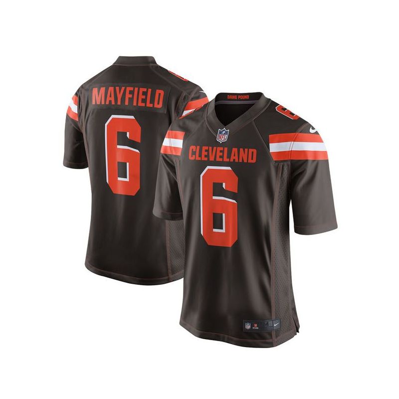 Cheap Baker Mayfield Browns Jersey From China 2018 Draft First Round Pick #6