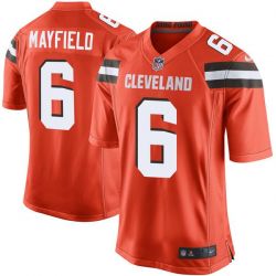 Cheap Baker Mayfield Browns Jersey From China 2018 Draft First Round Pick #6