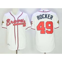 Cheap John Rocker Braves Jersey From China White throwback #49