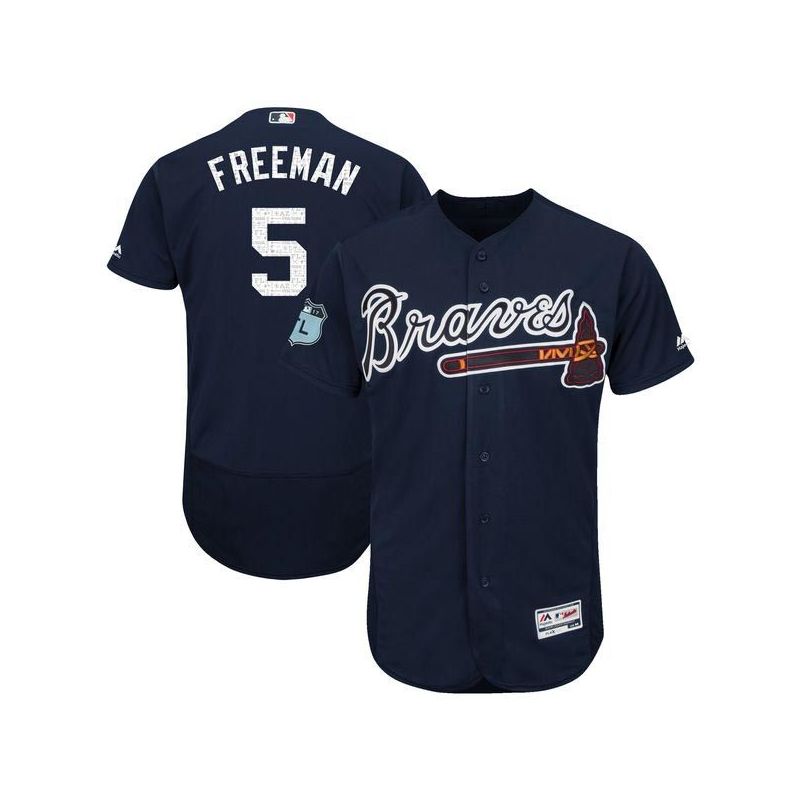 Cheap Freddie Freeman Braves Jersey From China Blue 2017 Spring Training #5