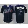 Cheap Dansby Swanson Braves Jersey From China Blue Cool Base #7