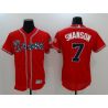 Cheap Dansby Swanson Braves Jersey From China Red Flex Base #7