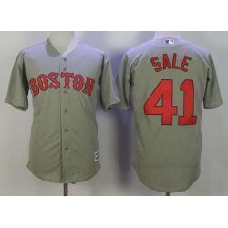 Cheap Chris Sale Red Sox Jersey From China Grey Cool Base #41