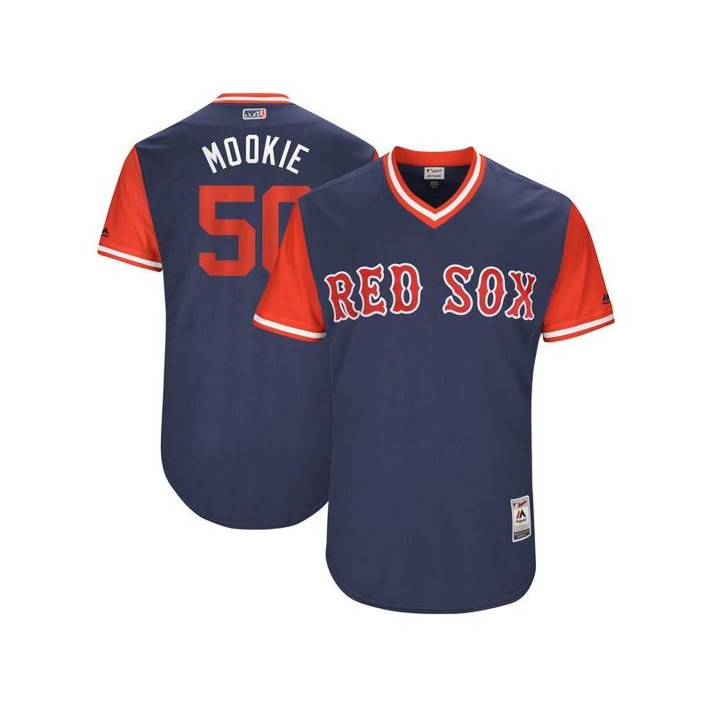 Cheap Mookie Betts Nickname MOOKIE Red Sox Jersey From China Little League Weekend #50