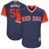 Cheap Mookie Betts Nickname MOOKIE Red Sox Jersey From China Little League Weekend #50