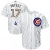 Cheap Kris Bryant Cubs Jersey From China White Gold Program for World Series Champions Cool Base #17