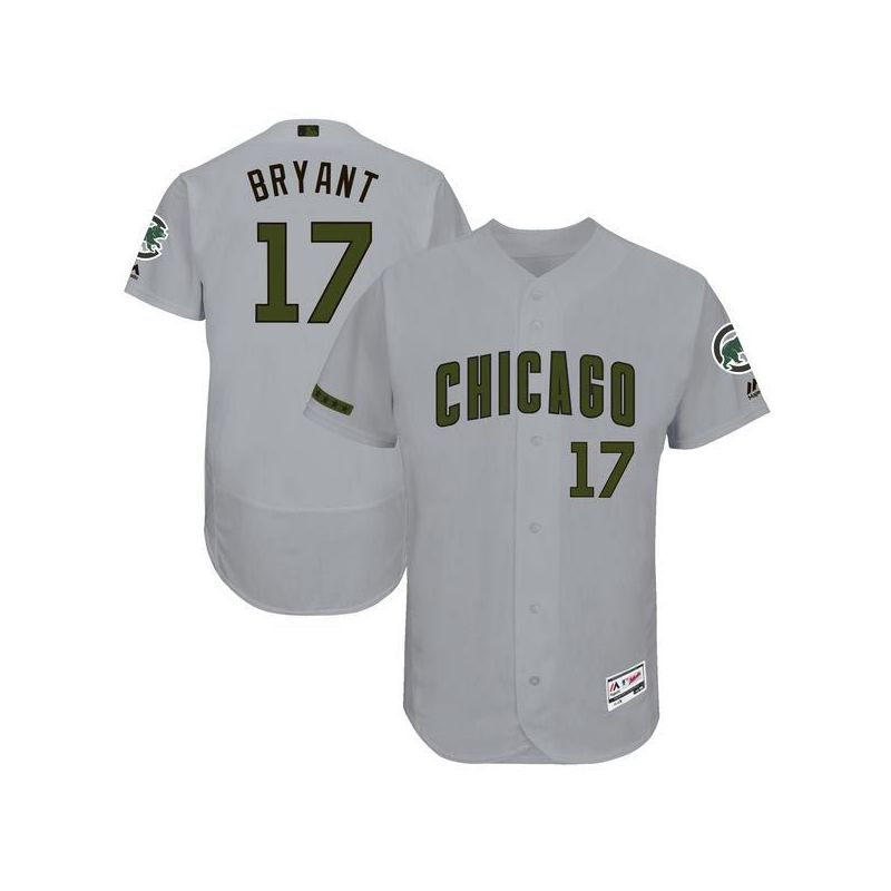 Cheap Kris Bryant Cubs Jersey From China Gray Memorial Day #17