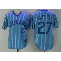 Cheap Addison Russell Cubs Jersey From China Blue turn back the clock #27