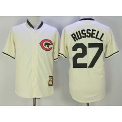 Cheap Addison Russell Cubs Jersey From China Cream throwbak #27