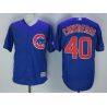 Cheap Willson Contreras Cubs Jersey From China Blue Cool Base #40