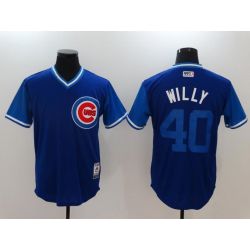 Cheap Willson Contreras Nickname WILLY Cubs Jersey From China Little League Weekend #40