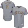 Cheap Andre Dawson Cubs Jersey From China Grey Gold Program for World Series Champions Flex Base #8