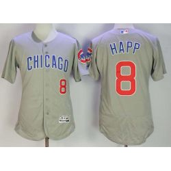 Cheap Ian Happ Cubs Jersey From China Grey CHICACO Flex Base #8