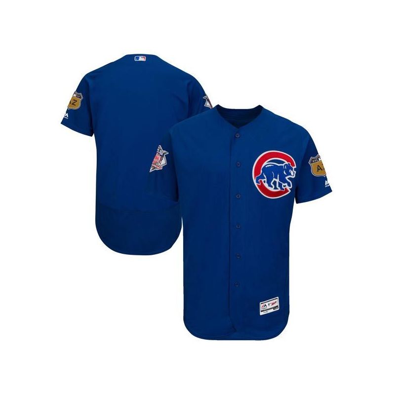 Cheap Chicago Cubs Jersey From China Blank Blue 2017 Spring Training