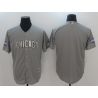 Cheap Chicago Cubs Jersey From China Blank Grey Gold Program for World Series Champions Cool Base