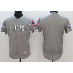 Cheap Chicago Cubs Jersey From China Blank Grey Gold Program for World Series Champions Flex Base