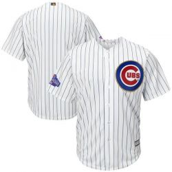 Cheap Chicago Cubs Jersey From China Blank White Gold Program for World Series Champions Cool Base