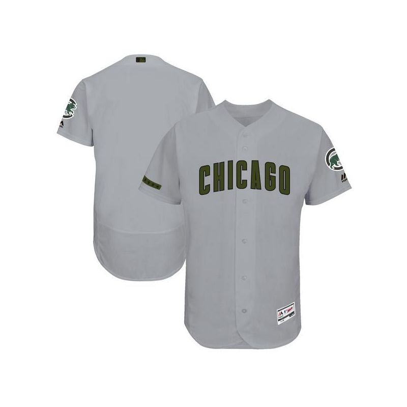 Cheap Chicago Cubs Jersey From China Blank Gray Memorial Day