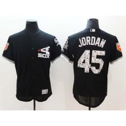 Cheap Michael Jordan White Sox Jersey From China Black Flex Base 2018 Spring Training #45