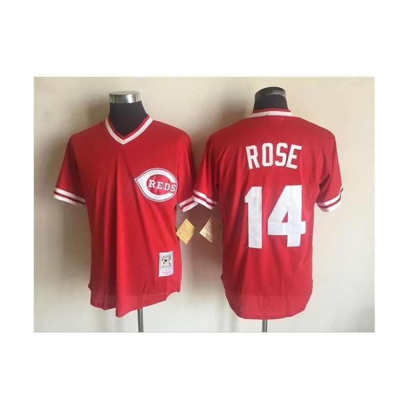 Cheap Pete Rose Reds Jersey From China Red throwback #14