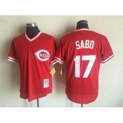 Cheap Chris Sabo Reds Jersey From China Red throwback #17