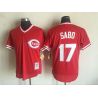 Cheap Chris Sabo Reds Jersey From China Red throwback #17