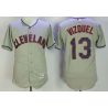 Cheap Omar Vizquel Indians Jersey From China Gray Flex Base #13