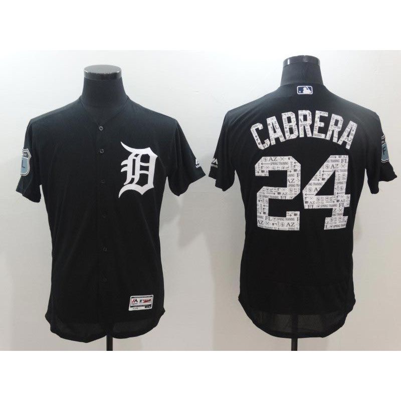 Cheap Miguel Cabrera Tigers Jersey From China Black 2017 Spring Training #24