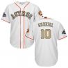 Cheap Yuli Gurriel Astros Jersey From China White Gold Program for World Series Champions Cool Base #10