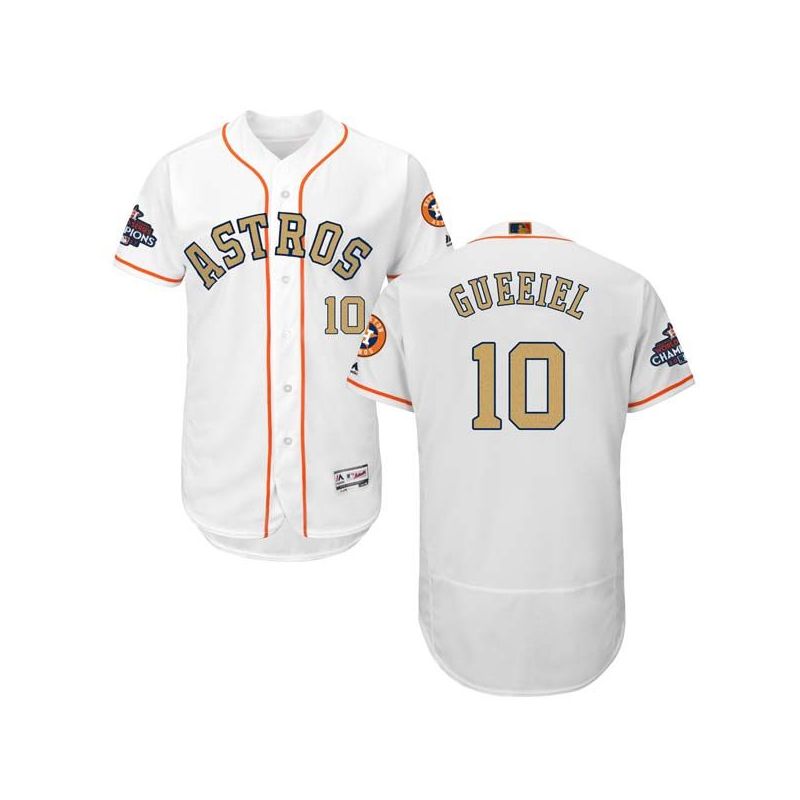 Cheap Yuli Gurriel Astros Jersey From China White Gold Program for World Series Champions Flex Base #10 Cheap Yuli Gurriel Astros Jersey From China White Gold Program for World Series Champions Flex Base #10