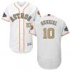 Cheap Yuli Gurriel Astros Jersey From China White Gold Program for World Series Champions Flex Base #10