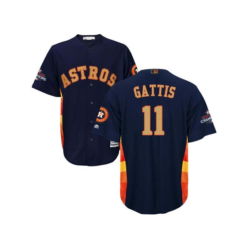 Cheap Evan Gattis Astros Jersey From China Blue Gold Program for World Series Champions Cool Base #11 Cheap Evan Gattis Astros Jersey From China Blue Gold Program for World Series Champions Cool Base #11