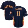 Cheap Evan Gattis Astros Jersey From China Blue Gold Program for World Series Champions Cool Base #11