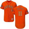 Cheap Evan Gattis Astros Jersey From China Orange Gold Program for World Series Champions Flex Base #11