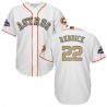 Cheap Josh Reddick Astros Jersey From China White Gold Program for World Series Champions Cool Base #22