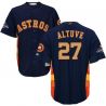 Cheap Jose Altuve Astros Jersey From China Blue Gold Program for World Series Champions Cool Base #27