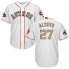 Cheap Jose Altuve Astros Jersey From China White Gold Program for World Series Champions Cool Base #27
