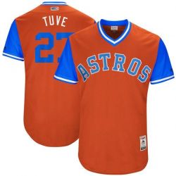 Cheap Jose Altuve Nickname TUVE Astros Jersey From China Little League Weekend #27