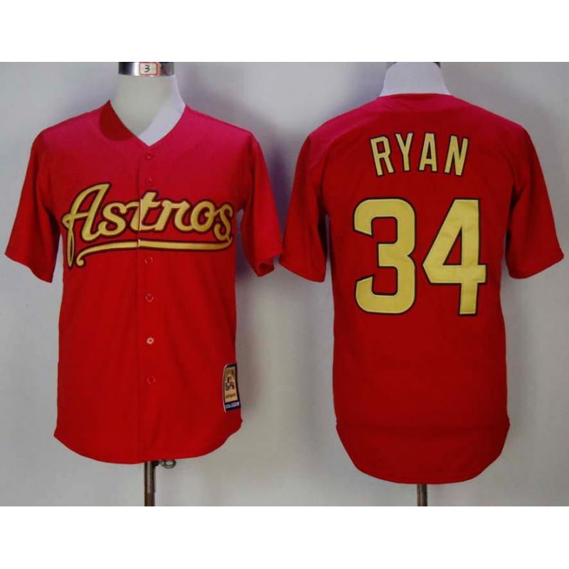 Cheap Nolan Ryan Astros Jersey From China Red 2002-2012 turn back the clock #34 Cheap Nolan Ryan Astros Jersey From China Red 2002-2012 turn back the clock #34