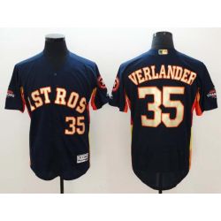 Cheap Justin Verlander Astros Jersey From China Blue Gold Program for World Series Champions Flex Base #35