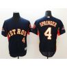 Cheap George Springer Astros Jersey From China Blue Gold Program for World Series Champions Flex Base #4