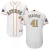 Cheap Brad Peacock Astros Jersey From China White Gold Program for World Series Champions Flex Base #41