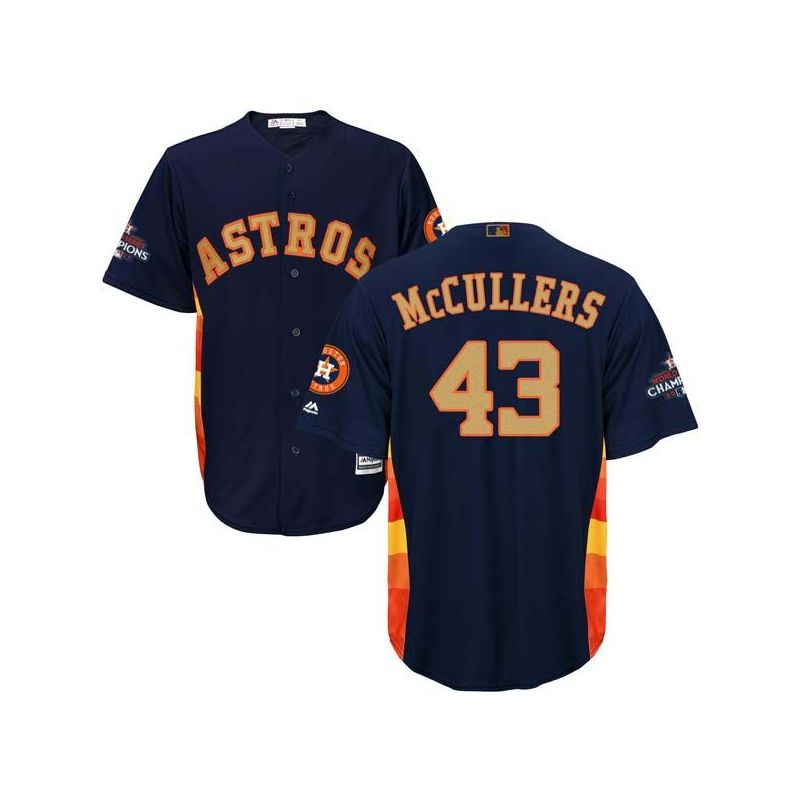 Cheap Lance McCullers Astros Jersey From China Blue Gold Program for World Series Champions Cool Base #43 Cheap Lance McCullers Astros Jersey From China Blue Gold Program for World Series Champions Cool Base #43